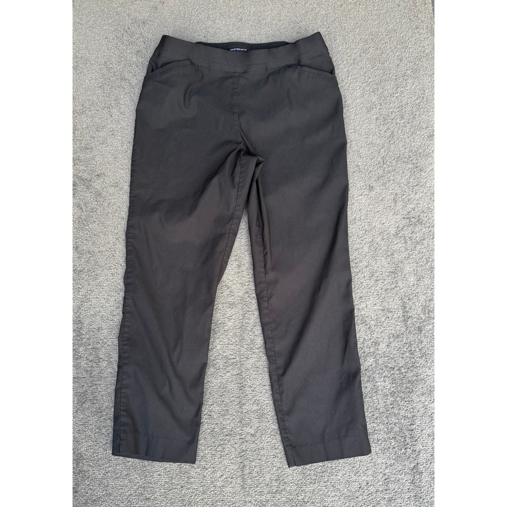 Counterparts Womens Black Pull On Straight Leg Dress Pants Size 14 1894913HA